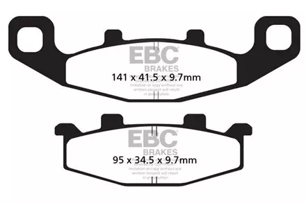 Тормозные колодки EBC FA129R для мотоциклов