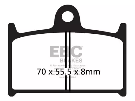 Тормозные колодки EBC FA145 для мотоциклов