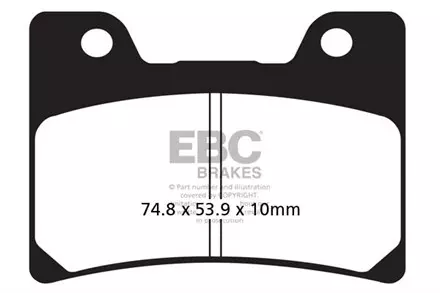 Тормозные колодки EBC FA160HH для мотоциклов