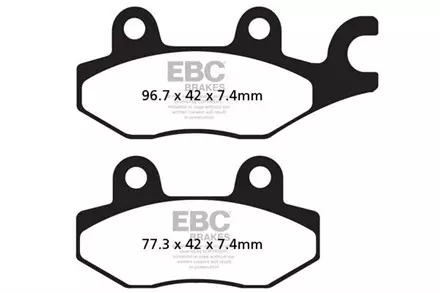 Тормозные колодки EBC FA165TT для мотоциклов