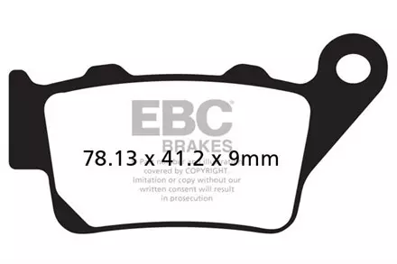 Тормозные колодки EBC FA208TT для мотоциклов