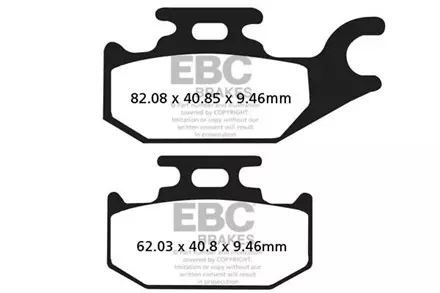 Тормозные колодки EBC FA307TT для мотоциклов