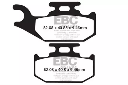 Тормозные колодки EBC FA317TT для мотоциклов