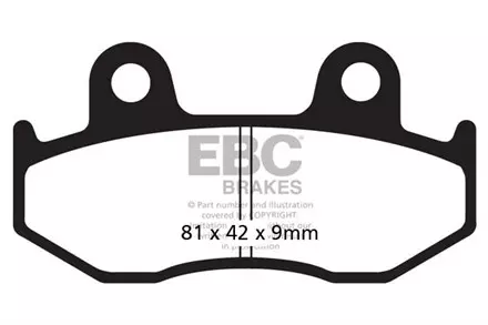 Тормозные колодки EBC FA323TT для мотоциклов