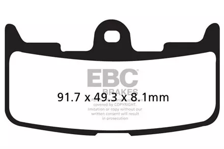Тормозные колодки EBC FA345HH для мотоциклов