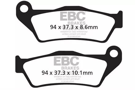 Тормозные колодки EBC FA363HH для мотоциклов