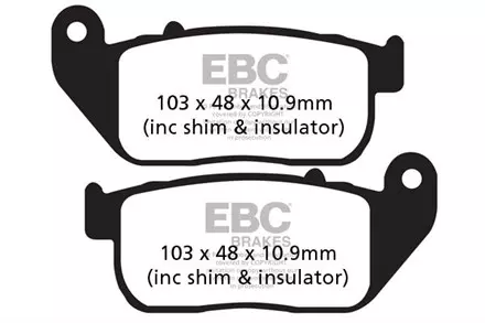 Тормозные колодки EBC FA381HH для мотоциклов