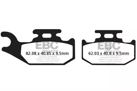 Тормозные колодки EBC FA428TT для мотоциклов