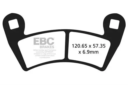 Тормозные колодки EBC FA452R для мотоциклов