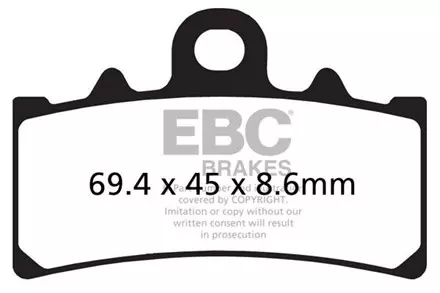Тормозные колодки EBC FA606HH для мотоциклов