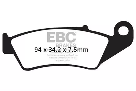 Тормозные колодки EBC MXS185 для мотоциклов