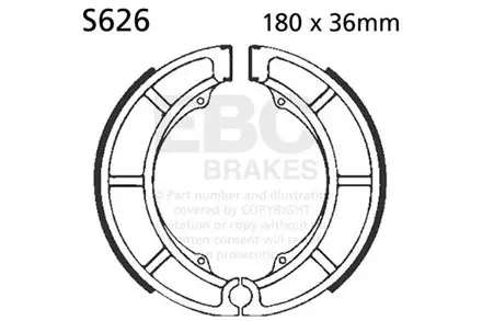 Тормозные колодки EBC S626 для мотоциклов
