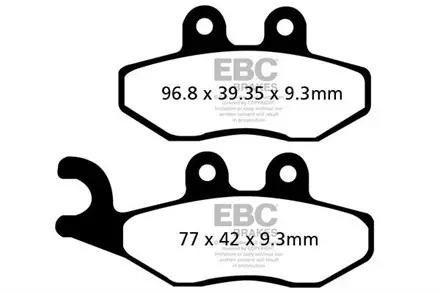 Тормозные колодки EBC SFA353HH для мотоциклов