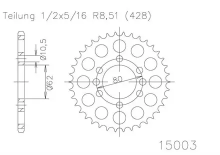 Задняя звезда 49 зуб. Esjot 50-15003-49 аналог JTR843.49