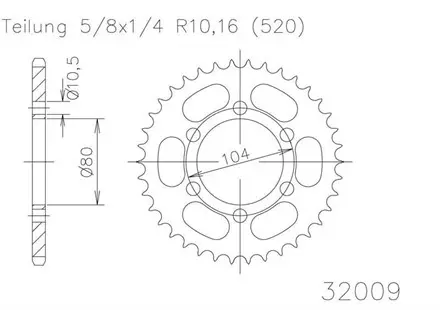 Задняя звезда 43 зуб. Esjot 50-32009-43 аналог JTR1478.43