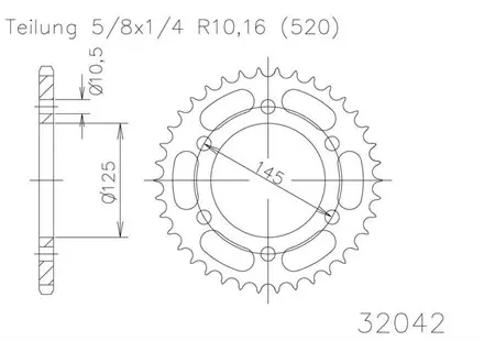 Задняя звезда 47 зуб. Esjot 50-32042-47 аналог JTR855.47