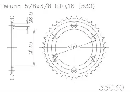 Задняя звезда 40 зуб. Esjot 50-35030-40 аналог JTR298.40