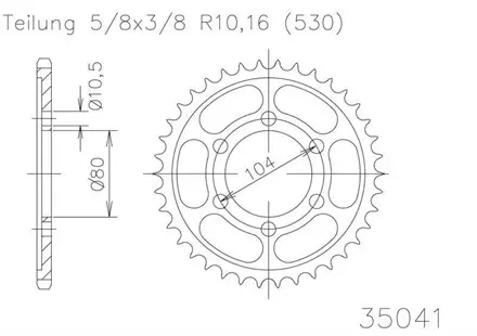 Задняя звезда 42 зуб. Esjot 50-35041-42 аналог JTR488.42