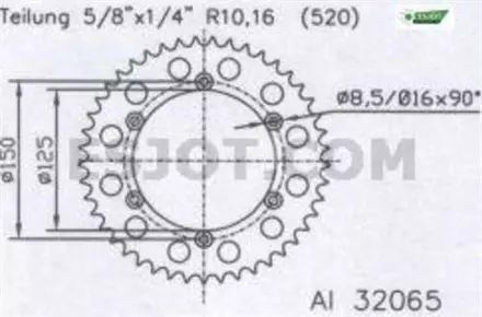 Задняя звезда 48 зуб. Esjot 53-32065-48 X-Wing алюминиевая аналог JTA897.48