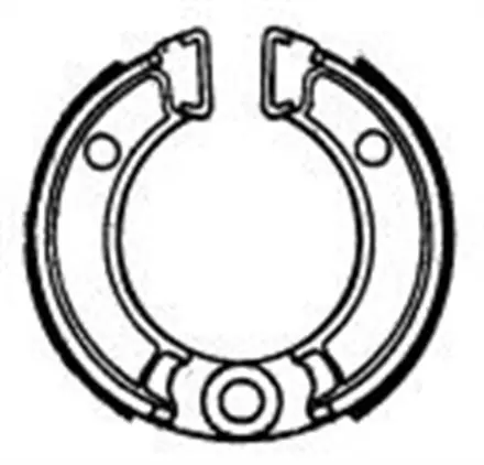Тормозные колодки барабанные передние/задние Ferodo FSB702 для мотоциклов