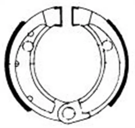 Тормозные колодки барабанные передние/задние Ferodo FSB753 для мотоциклов