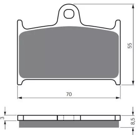 Тормозные колодки GoldFren 017 S33
