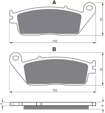Тормозные колодки GoldFren 022 S33