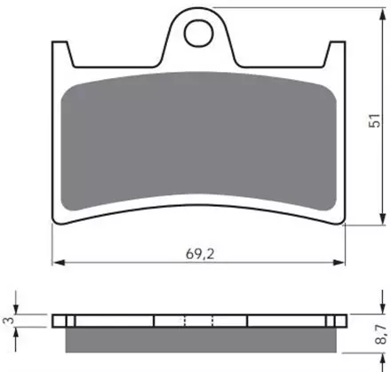 Тормозные колодки GoldFren 070 S3