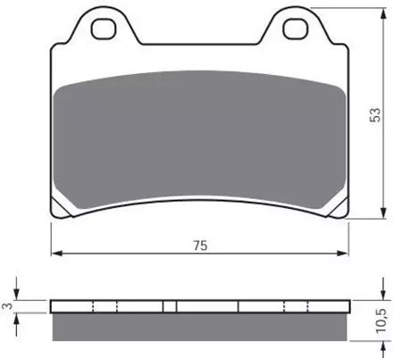 Тормозные колодки GoldFren 073 S3