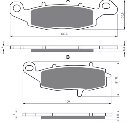 Тормозные колодки GoldFren 104 S3