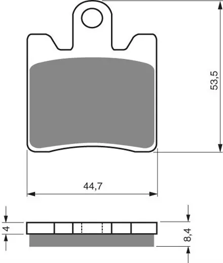 Тормозные колодки GoldFren 147 AD