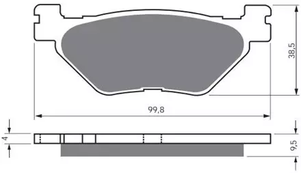 Тормозные колодки GoldFren 165 S33