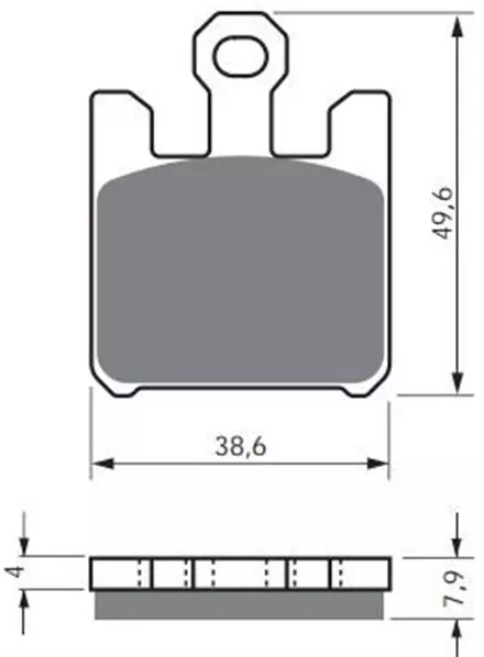 Тормозные колодки GoldFren 200 GP5