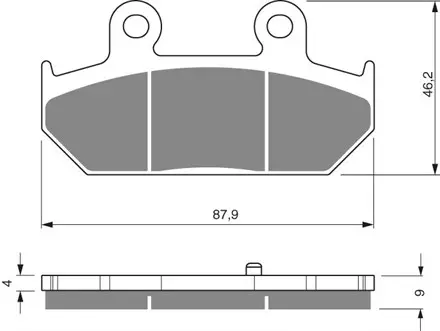 Тормозные колодки GoldFren 265 AD