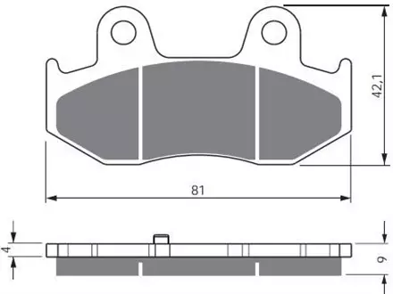 Тормозные колодки GoldFren 267 AD
