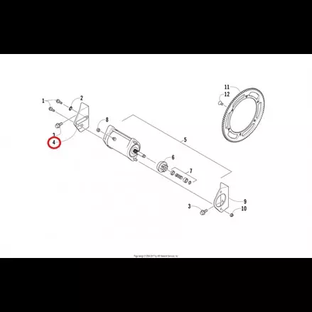 Кронштейн электростартера Arctic Cat BEARCAT 0645-728