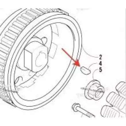 Сухарь генератора Arctic Cat 0829-012