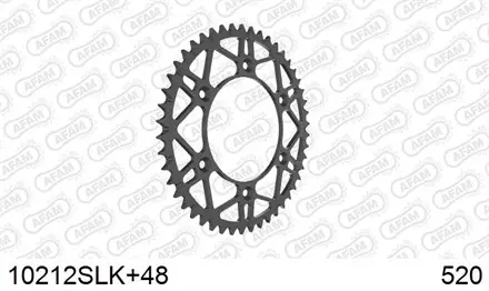 Звезда задняя AFAM 10212SLK+48 для мотоцикла