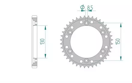 Звезда задняя AFAM 10404-40 для мотоциклов