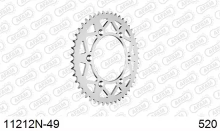 Звезда задняя AFAM 11212N-49 для мотоциклов