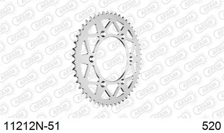 Звезда задняя AFAM 11212N-51 для мотоциклов