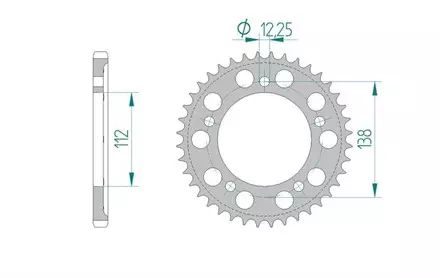 Звезда задняя AFAM 11613-44 для мотоциклов