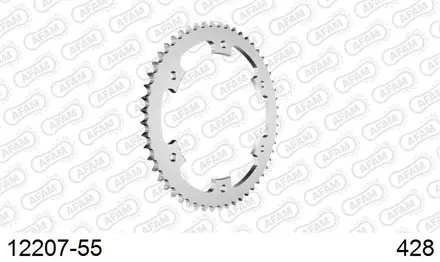 Звезда задняя AFAM 12207-55 для мотоцикла