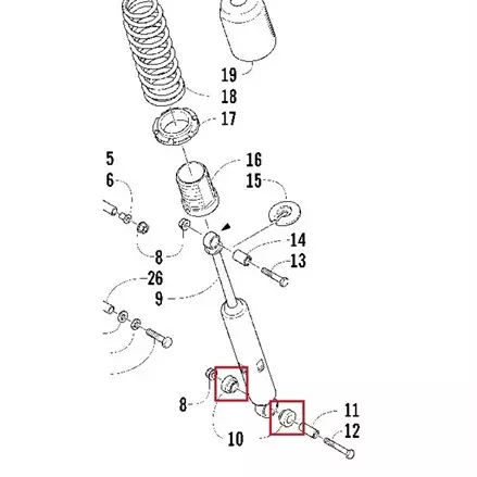 Втулка амортизатора Arctic Cat BEARCAT XT, Widetrak,  T660,  Panther 1604-384