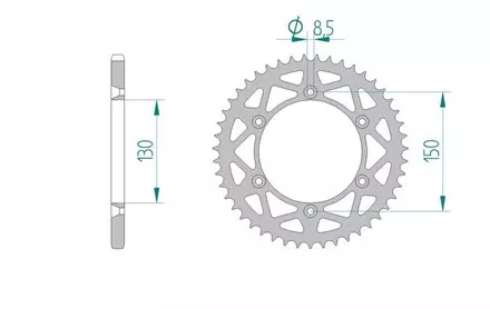Звезда задняя AFAM 13323-50 для мотоциклов
