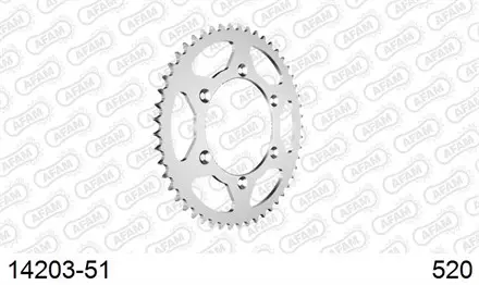 Звезда задняя AFAM 14203-51 для мотоциклов