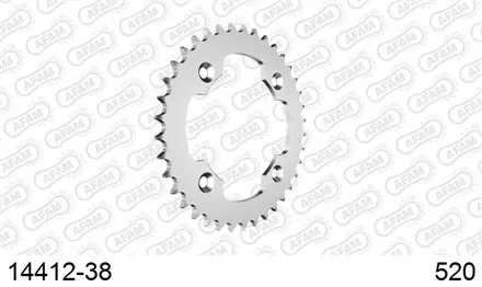 Звезда задняя AFAM 14412-38 для мотоцикла