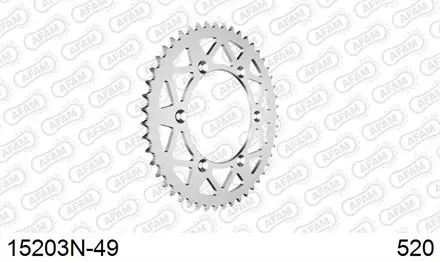 Звезда задняя AFAM 15203N-49 для мотоциклов