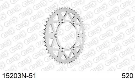 Звезда задняя AFAM 15203N-51 для мотоциклов