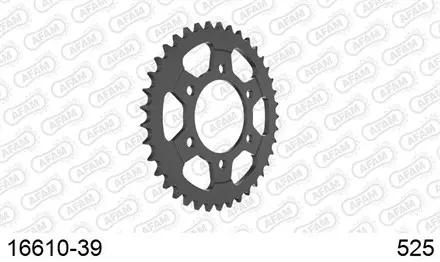 Звезда задняя AFAM 16610-39 для мотоциклов
